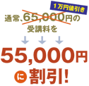 1万円値引き